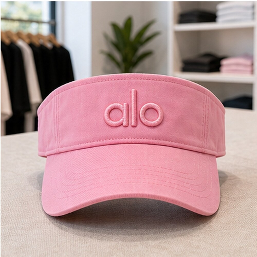 ALO Yoga Pink Casual Open Top Visor Hat OS